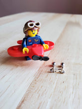 Load image into Gallery viewer, Dainty Jet Stud Earrings in Silver Colour