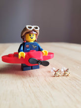 Load image into Gallery viewer, Dainty Piston Stud Earrings in Gold Colour