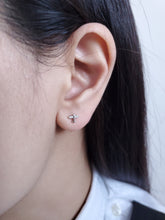 Load image into Gallery viewer, Dainty Piston Stud Earrings in Silver Colour