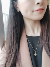Load image into Gallery viewer, Cloud Surfer - Airplane Necklaces in Gold Colour