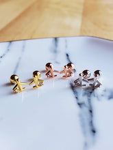 Load image into Gallery viewer, Dainty Jet Stud Earrings
