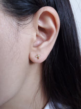 Load image into Gallery viewer, Dainty Piston Stud Earrings in Gold Colour
