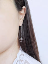 Load image into Gallery viewer, Cleared for Takeoff - Airplane Threader Earrings
